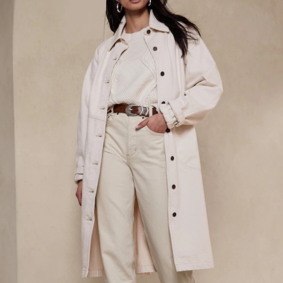 Banana republic barn jacket! Beautiful neutral color! NWT - Picture 1 of 8